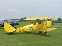 G-ADNZ - Tiger Moth at Old Warden painted as DE673 of RAF - by Simon Palmer