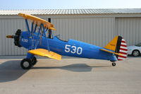 N55133 @ KDWH - Boeing Stearman A75N4 (PT-17) (New restoration) - by Thomas L hughes