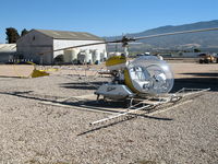 N8562F - Soilserv (old colors) 1966 Bell 47G-5 sprayer @ Soilserv Soledad Base (Hwy 101), CA - by Steve Nation