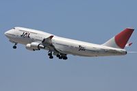 JA8089 @ LAX - Japan Airlines JA8089 Yokoso! Japan (FLT JAL69) climbing out from RWY 25R enroute to Kansai Int'l (RJBB) - Osaka, Japan. Yokoso (pronounced Yo...koso) means Welcome. - by Dean Heald
