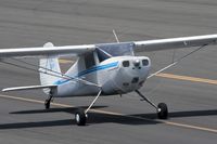 N1611V @ SMO - 1947 Cessna 120 N1611V taxiing back to parking after landing on RWY 21 at Santa Monica Municipal Airport (KSMO) - Santa Monica, California. - by Dean Heald