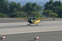 N19896 @ SMO - 1972 Cessna 172M N19896 (with Linda at the controls) starting her takeoff roll on RWY 21 at Santa Monica Municipal Airport (KSMO) - Santa Monica, California. - by Dean Heald