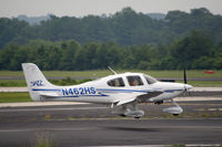 N462HS @ PDK - Landing 20R just feet from the runway - by Michael Martin