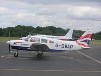 G-OWAP @ EGTB - PA28 of British Airways Flying Club at Booker - by Simon Palmer
