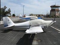 N7854M @ PAO - 2003 Europa-Classic with Mighty Mouse tail logo and cockpit cover @ Palo Alto Municipal Airport, CA - by Steve Nation