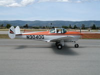 N3040G @ WVI - 1961 Aircoupe F-1A taxying @ Watsonville Municipal Airport, CA - by Steve Nation