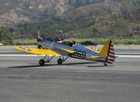 N48742 @ SZP - 1941 Ryan Aeronautical ST-3KR as PT-22, Kinner R5 160 Hp, mirror polished, taxi to Runway 22 - by Doug Robertson