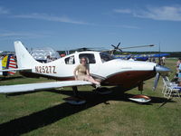N2527Z @ EDMT - Barbara does wing sitting on German Columbia 400 - by Ralf Czyrnik