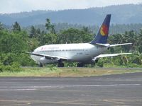 RP-C8001 @ LGP - RP-C 8001 at end of runway, about to turn for take off roll, from Legaspi Airport, Albay, South Luzon, Philippines, on flight 2P 015 to Cebu City. 11 June 2006. - by Paul Jeffery