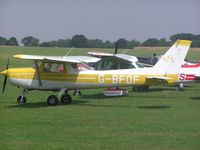 G-BFOF @ EGBK - Cessna F152 visiting Sywell from Staverton - by Simon Palmer