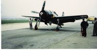 N7825C @ CMA - 1949 Grumman F8F-2 BEARCAT, P&W R-2800-34W Double Wasp 2,100 Hp, engine start - by Doug Robertson
