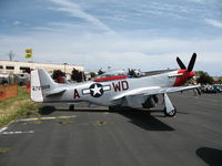 N151DM @ WVI - P-51D 44-13250 as WD-A 44-72308 @ Watsonville Municipal Airport, CA - by Steve Nation