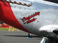 N510TT @ WVI - Close-up of Comfortably Numb nose art @ Watsonville Municipal Airport, CA - by Steve Nation
