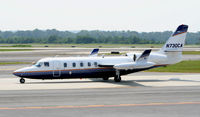 N730CA @ PDK - Taxing past Mercury Air Service - by Michael Martin
