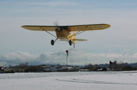C-FAVB @ CAH3 - Only one bird playing on a snow covered runway at Courtenay Airpark on New Years Day, 2004! - by Ken Wiberg