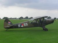 G-BLMI @ EGBK - Piper Super Cub in Netherlands AF colours at Sywell - by Simon Palmer