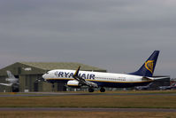 EI-DHE @ BOH - RYANAIR 737-800 - by barry quince
