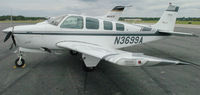 N3699A @ DAN - 1979 Beech A36 in Danville Va. from New Bern N.C. - by Richard T Davis