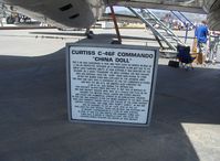 N53594 @ CMA - 1945 Curtiss C-46F COMMANDO 'China Doll' ex 'Humpty-Dumpty', two P&W R-2800s 2,000 Hp each, History display panel - by Doug Robertson