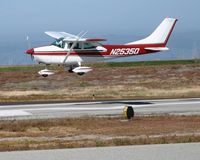 N2535Q @ SQL - 1966 Cessna 182K landing @ San Carlos Municipal Airport, CA - by Steve Nation