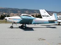N4526K @ E16 - Classic 1948 Navion A in new colors @ South County Airport (San Martin), CA - by Steve Nation