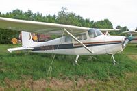 N6997A @ VT8 - 1956 Cessna 172 Skyhawk, c/n 29097, Tied down at Shelburne, VT - by Timothy Aanerud