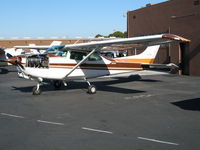 N5296S @ PAO - Metavol 1980 Cessna TR182 minus cowling @ Palo Alto Municipal Airport, CA - by Steve Nation