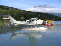 N247KM @ 52Z - Summit Lake Seaplane Base, Moose Pass, AK 1975 Cessna U206F Stationair, c/n U20602872 - by Timothy Aanerud