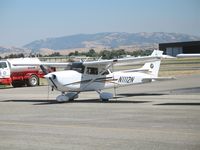 N1112N @ LVR - Sierra Academy of Aeronautics (tail logo) 2005 Cessna 172R @ Livermore Municipal Airport, CA - by Steve Nation