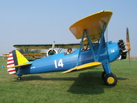 N1714M @ GBG - Owner and Wife at Galesburg, IL National Stearman Fly In - by unknown