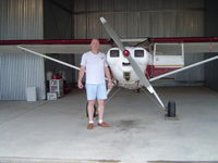 N2470K @ KOZW - John Sucich and his Luscombe 8E in the hanger at Livingston Co. Airport Howell MI. - by Angie Sucich
