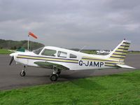 G-JAMP @ EGBT - PA-28 visiting Turweston from White Waltham - by Simon Palmer