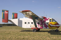 OE-FDK - Pink Aviation Skyvan at Aspersdorf - by Yakfreak - VAP