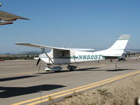 N8525T @ CRQ - 1959 Cessna 182C @ McClellan-Palomar Airport, CA - by Steve Nation