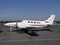 N9AY @ EGTR - Cessna 421C at Elstree - by Simon Palmer