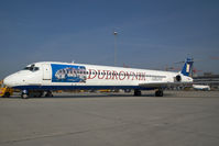9A-CDC @ VIE - Dubrovnik Airlines MD80 in special colors - by Yakfreak - VAP