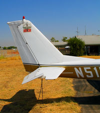 N5152F @ MYV - close-up of Beale AFB Aero Club tail logo @ Yuba County Airport (Marysville), CA - by Steve Nation