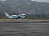 N1402S @ SZP - 1976 Cessna 182P SKYLANE, Continental O-470-S 230 Hp, takeoff Runway 22 - by Doug Robertson