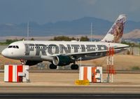N929FR @ KLAS - Frontier Airlines - 'Bobcat' / 2004 Airbus A319-111 - by Brad Campbell