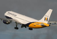 G-OJMR @ EGCC - Monarch A300 off to the sun. - by Kevin Murphy