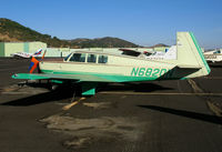 N6820N @ DVO - 1968 Mooney M20G visiting from Alaska @ Gnoss Field (Novato), CA - by Steve Nation