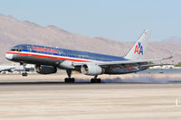 N689AA @ LAS - American Airlines N689AA (FLT AAL932) from Miami Int'l (KMIA) touching down on RWY 25L. - by Dean Heald