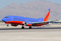 N634SW @ LAS - Southwest Airlines N634SW (FLT SWA1997) from San Diego Int'l (KSAN) touching down on RWY 25L. - by Dean Heald