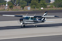 N19JR @ SMO - 1973 Cessna 177RG Cardinal RG N19JR starting takeoff roll on RWY 21. - by Dean Heald