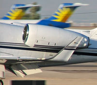 N55AR @ KLAS - International Jet Fleet Holdings - Redlands, California / Gates Learjet Corp 55 - by Brad Campbell
