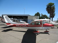 N9243X @ SAC - 1961 Cessna 182E @ Sacramento Executive Airport, CA - by Steve Nation
