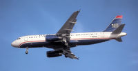 N601AW - N601AW in the new US Airways color scheme landing in TPA from PHX - by N6701