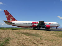 G-CEFG @ NZAA - Ex Air New Zealand B763ER ZK-NCH at Auckland Intl awaiting delivery to FlyGlobespan - by Graeme Thompson