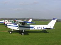 G-BOYB - Cessna 152 at Sibson - by Simon Palmer