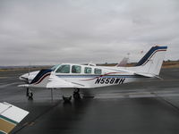 N558WH @ PRB - Air Alliance 1982 Beech 58 with winglets @ Paso Robles Municipal Airport, CA - by Steve Nation